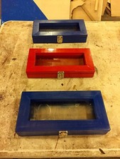  5 rock collection display cases