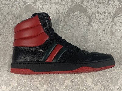 Gucci Trainer Sneaker Shoes High Top Ronnie Black Men UK G6  display picture 3