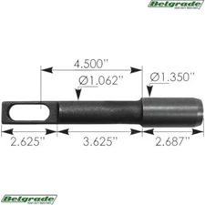 M83763 Slider Lock Pin Reyco 1975301 - 1.350in Diameter Pin Head