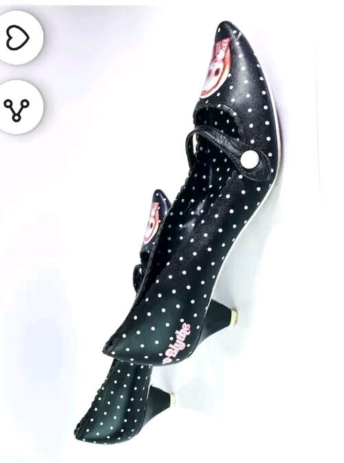 Irregular Choice Hasbro Blythe Kitten Heel blackUk6/39 /  Pink uk8 image 8
