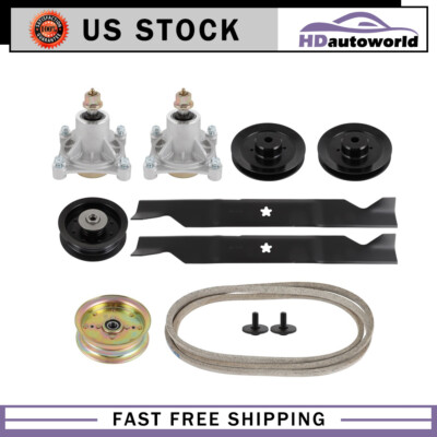 ひらなり Deck Rebuild Kit Blade Spindle Belt for Husqvarna 46 Inch RZ4623