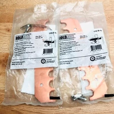 LOT OF 2 HOLDRITE 110-S-1/2 INCLUDES 1-4 BAND AND 1-8 FELT STRIP COPPER BRACKETS
