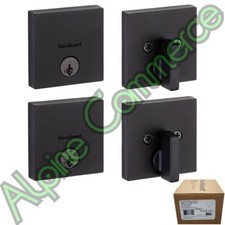2-Sets Kwikset 258 Deadbolt Low Profile Single Cylinder Matte Black 92580-030