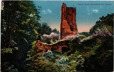Old postcard postcard ruin Gross-GEROLDSECK by ZABERN (490394)