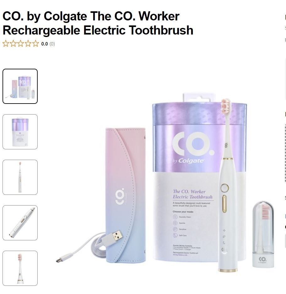 Colgate The CO. Worker Rechargeable Sonic Electric Toothbrus