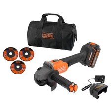 Black+Decker 18V POWERCONNECT Cordless Brushless Angle Grinder BCG6L8D13Q-GB