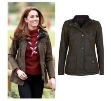 Barbour Defence Lightweight Wax Jacket in Oli...