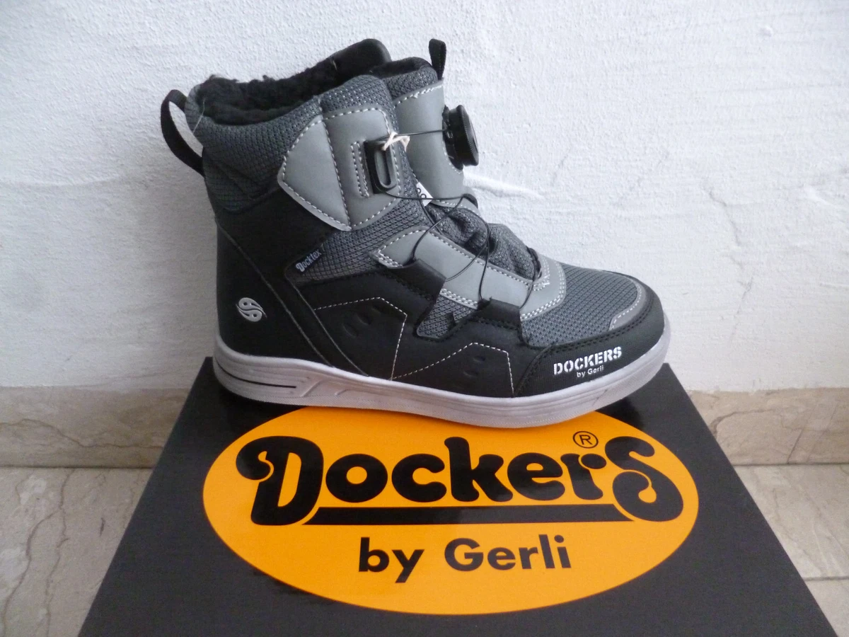 Dockers By Gerli Boots Boots New eBay Shoes Tex Gray Ankle | 45RO710 Black