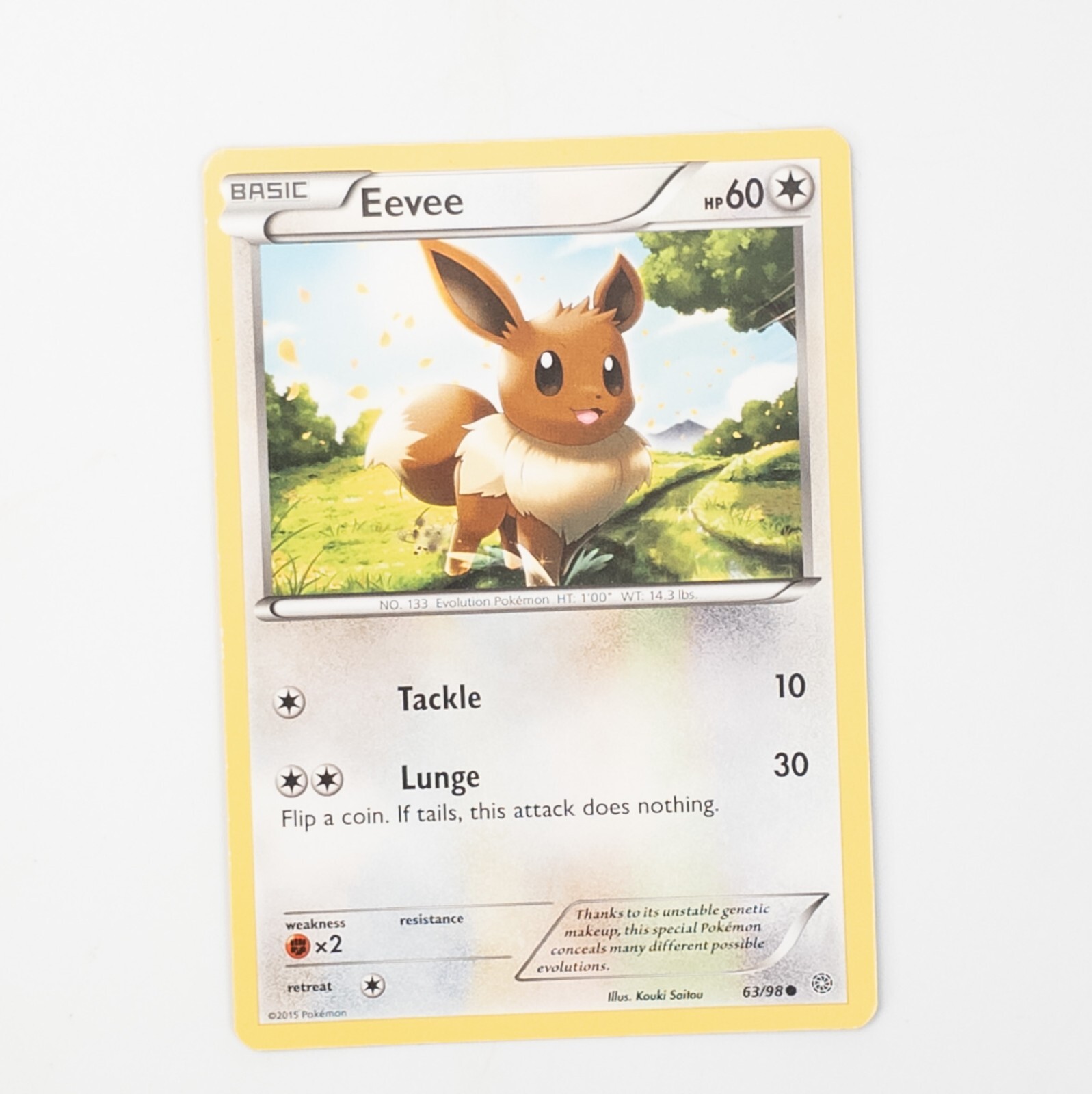 Eevee 63/98 Pokemon XY - Ancient Origins Common NM