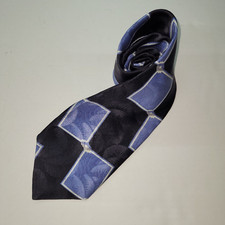 Tom James Tie Mens Silk Handmade Geometric Print Made in USA Office