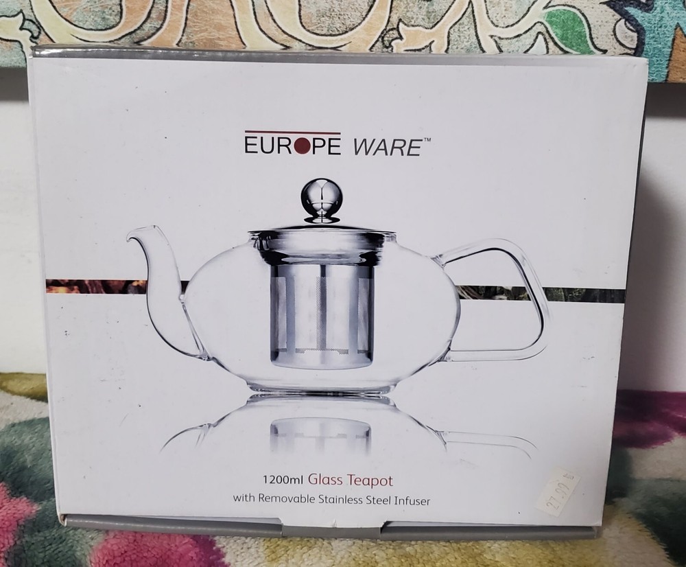 Europe Ware 1200ml Glass Teapot