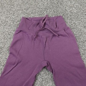 PINK Pants Womens Medium Purple Victoria Secret Active Knit Jogger Sweatpants