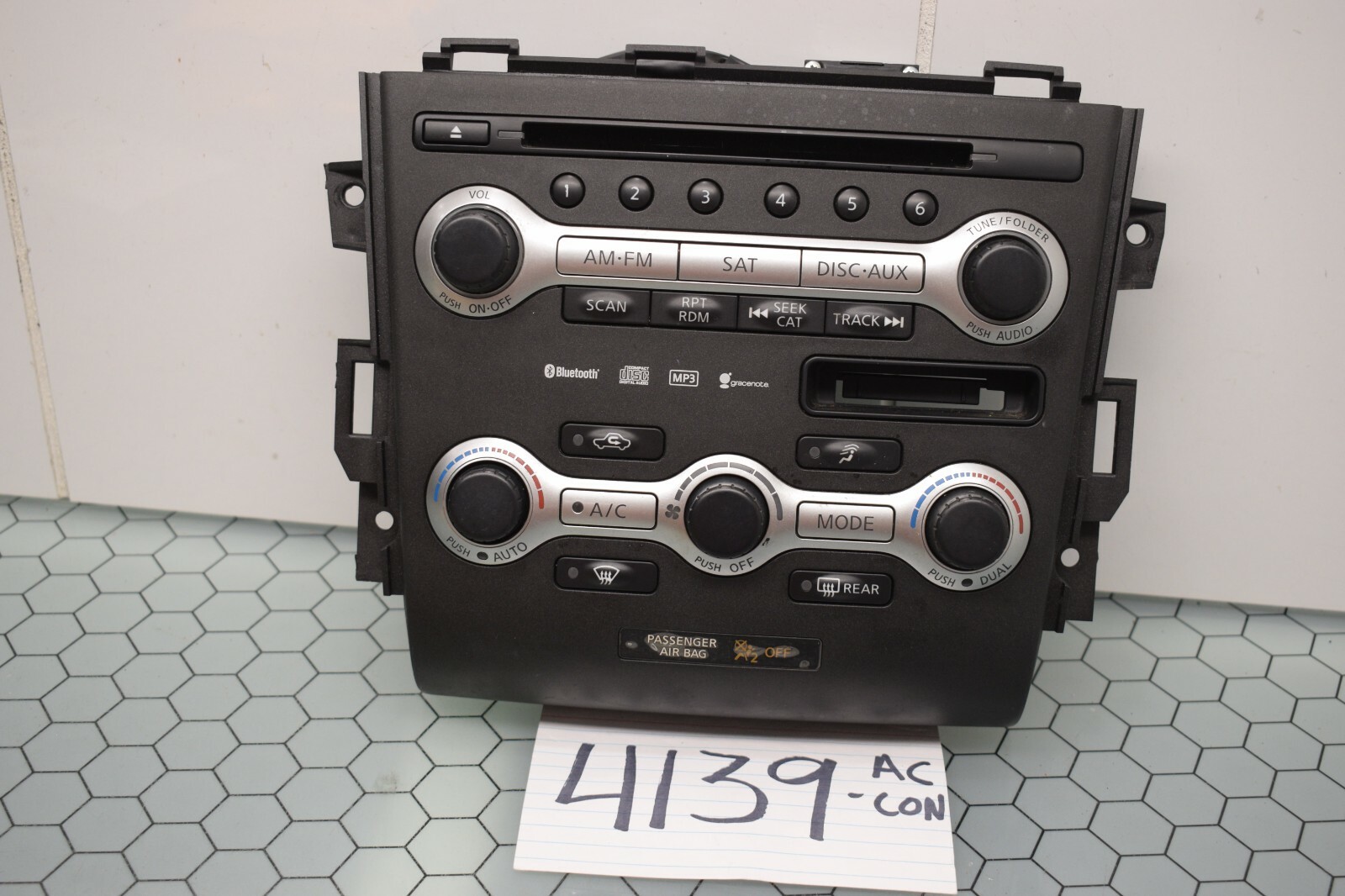 2009 Nissan Maxima Radio AC and Heater Control Used Stock #4139-AC