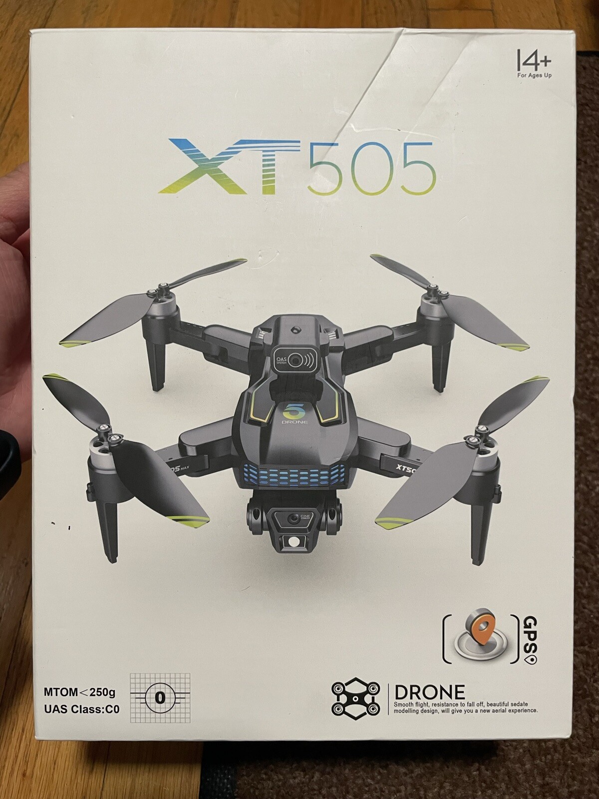 XT505 4k Dual Camera Drone GPS Return Brushless Motor - Lightly Used-image