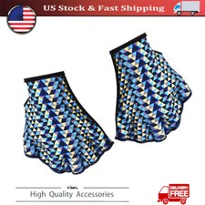 Pair Unisex Swimming Hand Fins Flippers Finger Webbed Paddle Water Gloves LH RH