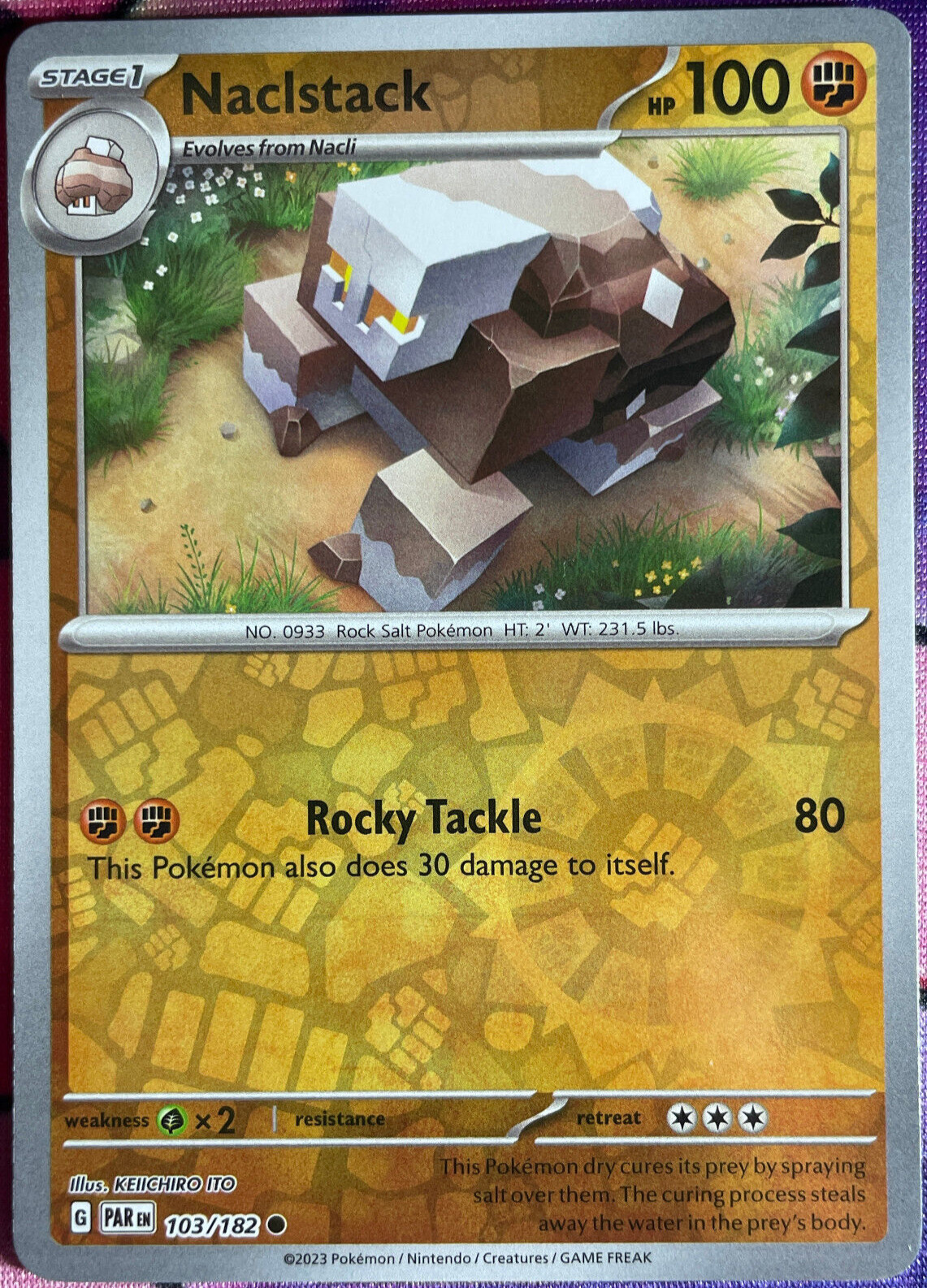 Naclstack Reverse Holo - 103/182 - Paradox Rift Pokemon 2023