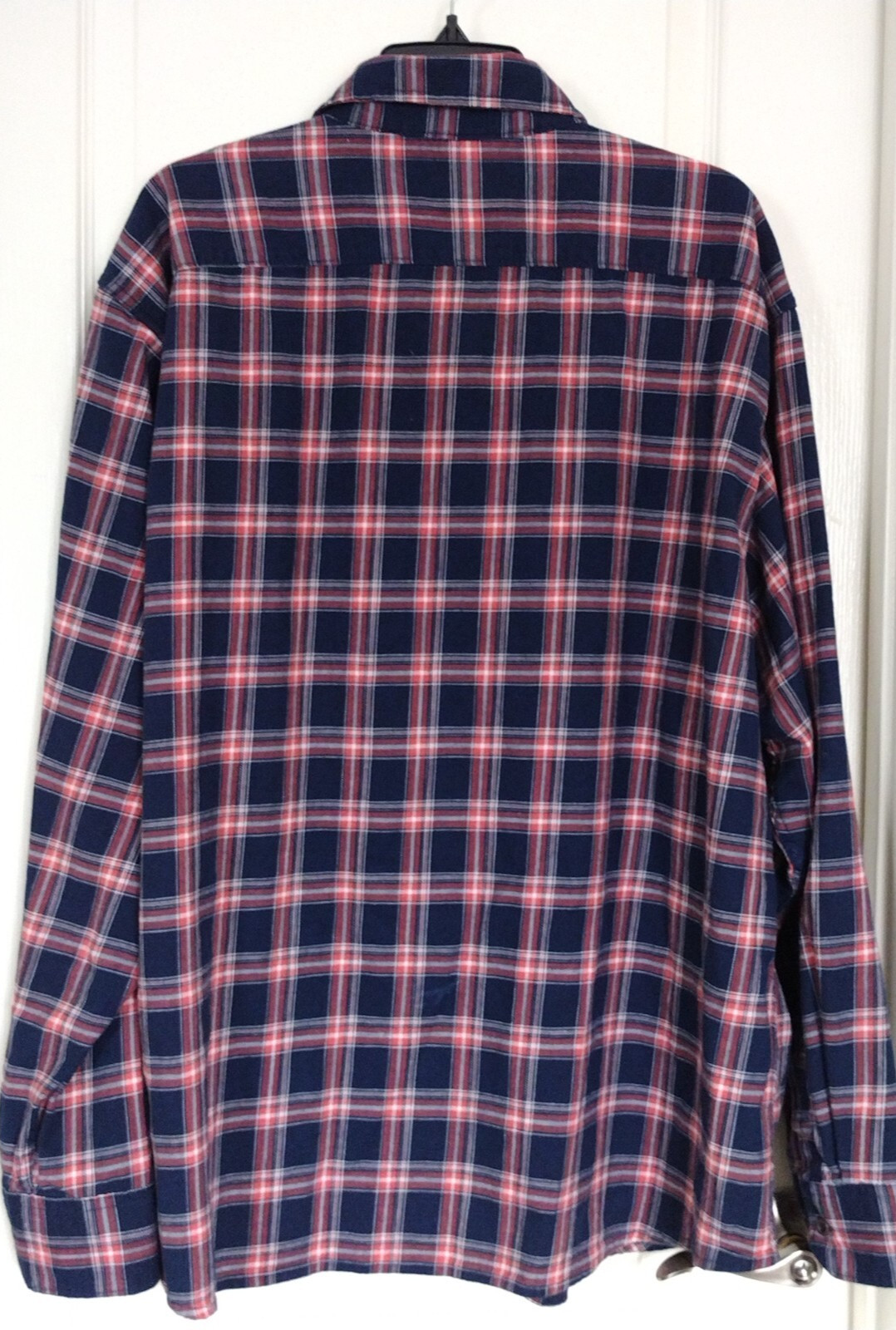 MEN Wrangler Flex For Comfort PLAID SHIRT Size 3XL Pockets w/buttons Long Sleeve thumbnail 5