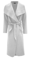 Women Italian Waterfall Celebrity Coat Ladies Oversized Drape Open Long Duster 