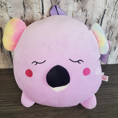 Smoochy Pals Purple Koala Bear Plush Backpack 12'' Wearable Stuffed Animal