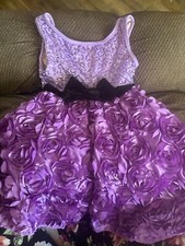 Fancy Girls Purple Dance Outfit/ Dress.. Size 4/5
