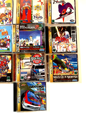 Japanese Sega Saturn Game Bundle - Retro Gaming for Collectors SS