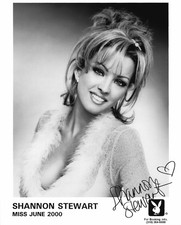 SHANNON STEWART 06/2000 PLAYBOY PLAYMATE SEXY SIGNED PROMOTIONAL PHOTO  (A)