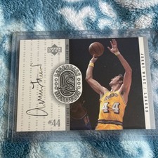 2000 Upper Deck JW Legendary Signatures Jerry West On Card Auto Lakers HOF