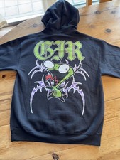 Invader Zim GIR doom hoodie Sweatshirt Juniors Medium Unisex Hot Topic NWOT