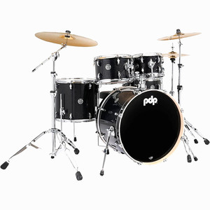 PDP-DW Encore 5-Pc. Drum Set w/22" Bass Gray Metalic Sparkle w/drumseat&cymbals