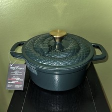 Smith & Clark Snake 3qt Green Enameled Cast Iron Dutch Oven Halloween Slytherin
