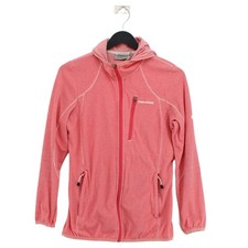 Craghoppers Women's Hoodie UK 8 Pink Striped 100 Polyester Full Zip