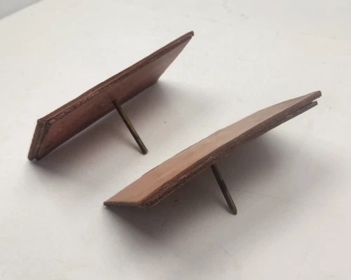 Civil War Arytillery Canon Vent Cover Leather no Strap Lot of 2 Repro