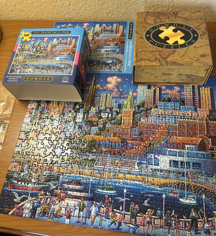 San Francisco Pier 500 Piece Jigsaw Puzzle 16” x 20” Dowdle 2021