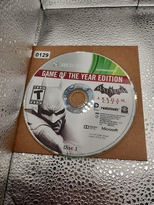 Batman: Arkham City Game of the Year Edition Disc 1 Only  Xbox 360 NO Tracking 
