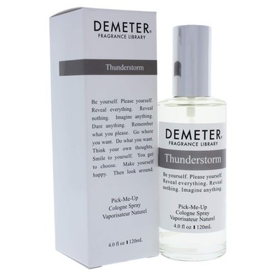 Demeter Cologne Spray for Unisex, Thunderstorm, 4 Ounce 4 Fl Oz (Pack of 1)