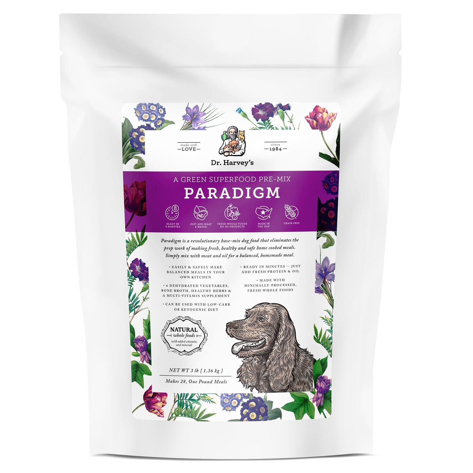 Dog Food, Human Grade Dehydrated Grain Free Base Mix...