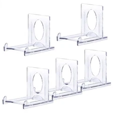 5Pcs Mini Clear Adjustable Acrylic Easel Display Stand Holder For Trading Card