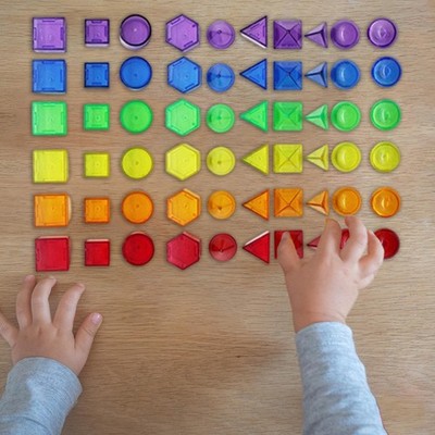 60x 3D Formen Bausteine Pädagogik Geometrische Formen Blöcke Mathematik