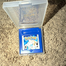 Nintendo Pok mon Blue Version Game Boy 1998 Cartridge  Clear Case
