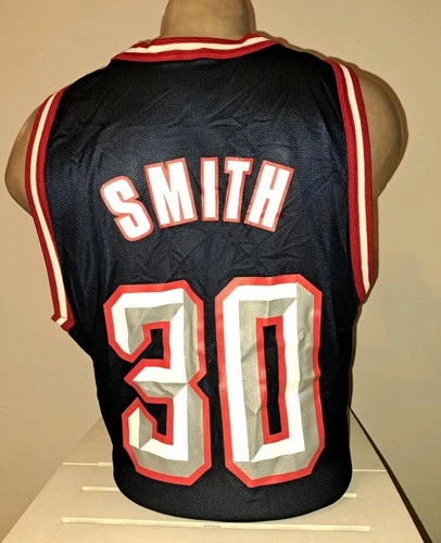Basketball Jersey NBA Houston Rockets Kenny Smith 90er Sz.44 Champion Blau