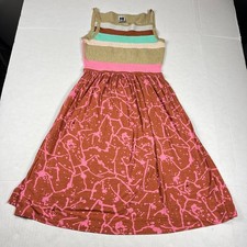 M Missoni Sleeveless A-Line Dress Colorful Abstract Knit Boho Retro 4/S ITALY 40