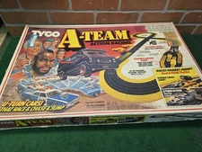 TYCO A-Team 1983 Action Racing Slot Car Track Set No. 6226 & Diesel Locomotive's