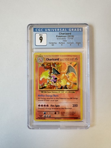 Charizard 11/108 Evolutions Holo - CGC 9