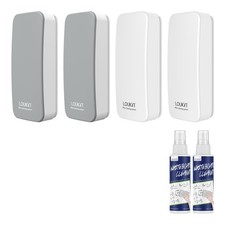 4 Pack Magnetic Dry Erase Eraser, Whiteboard Eraser, Glass Board Remover, 3.4...