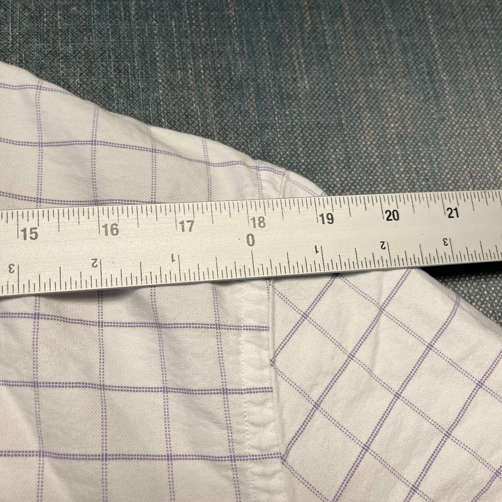 Brooks Brothers Red Fleece Men's Shirt Size XL White Short Sleeve Oxford Plaid thumbnail 4