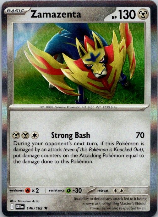 Zamazenta - Rare SV10: Destined Rivals 146/182 NM