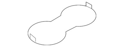 Genuine Audi Cup Holder Insert 8W0-862-145-4PK