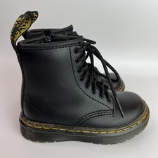 Dr Martens Toddler 1460 Boots Size 8 M Doc Martens Bouncing Soles Black Combat