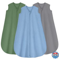 Yoofoss Baby Sleep Sack 0-6 Months 0.5 Tog Wearable Blanket for Baby, 3 Pack 100