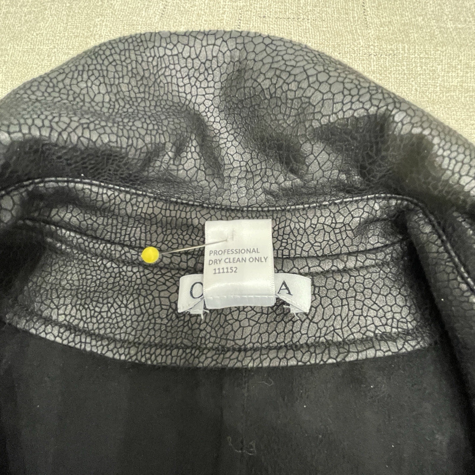 Oolala Cascading Ruffle Front Vegan Leather Duste… - image 14